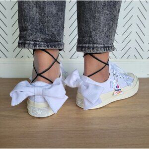 ⭐Converse Chuck 70 OX Bow Sz 7.5 Womens Shoes Retro Sneakers White Satin A15192C